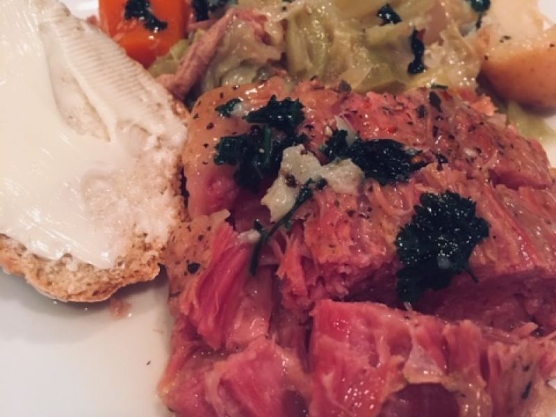 Crockpot Corn Beef and Cabbage